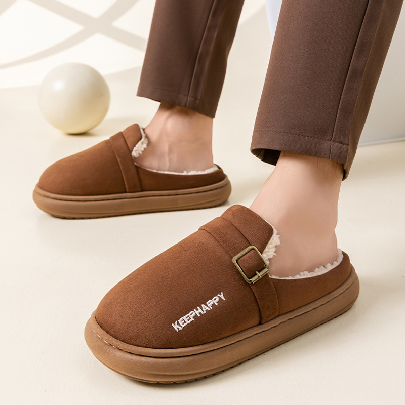 Men'S Shoes Grip - House Slipper Women Winter Warm Fuzzy