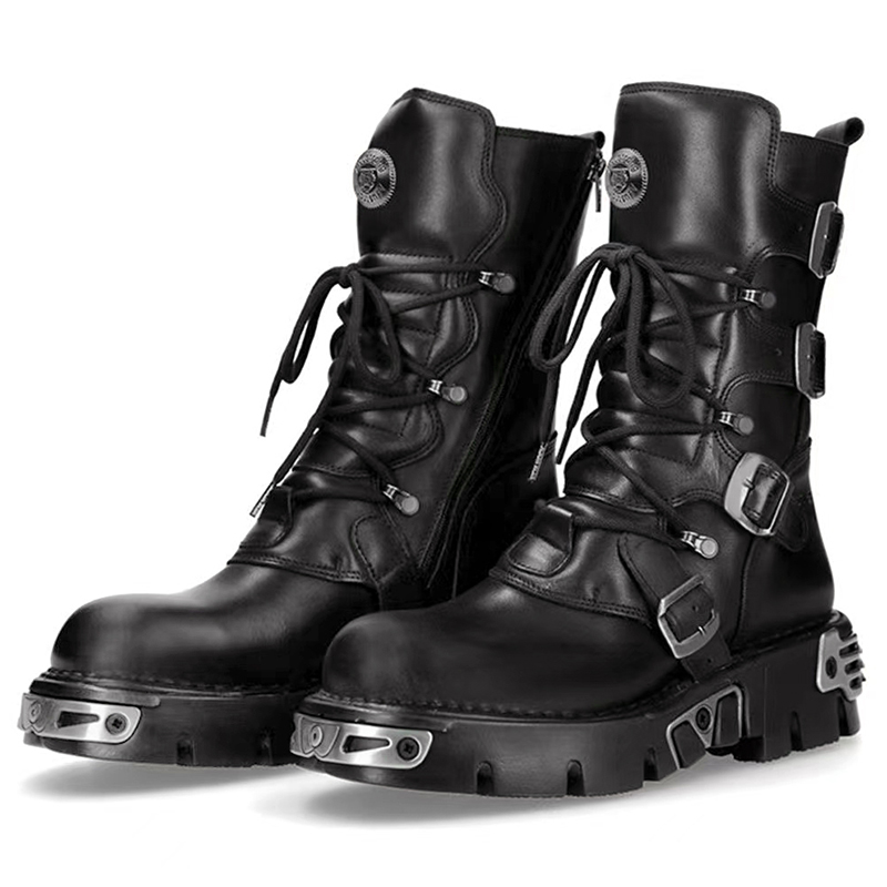 Men'S Shoes No Laces - men luxury fashion punk gothic high