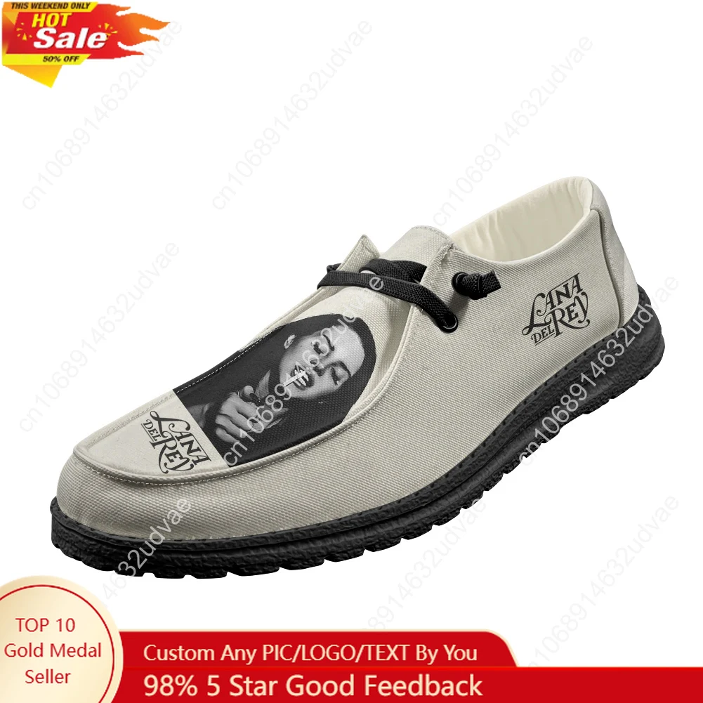 Men'S Shoes No Laces - Lana Del Rey Singer Loafers Men