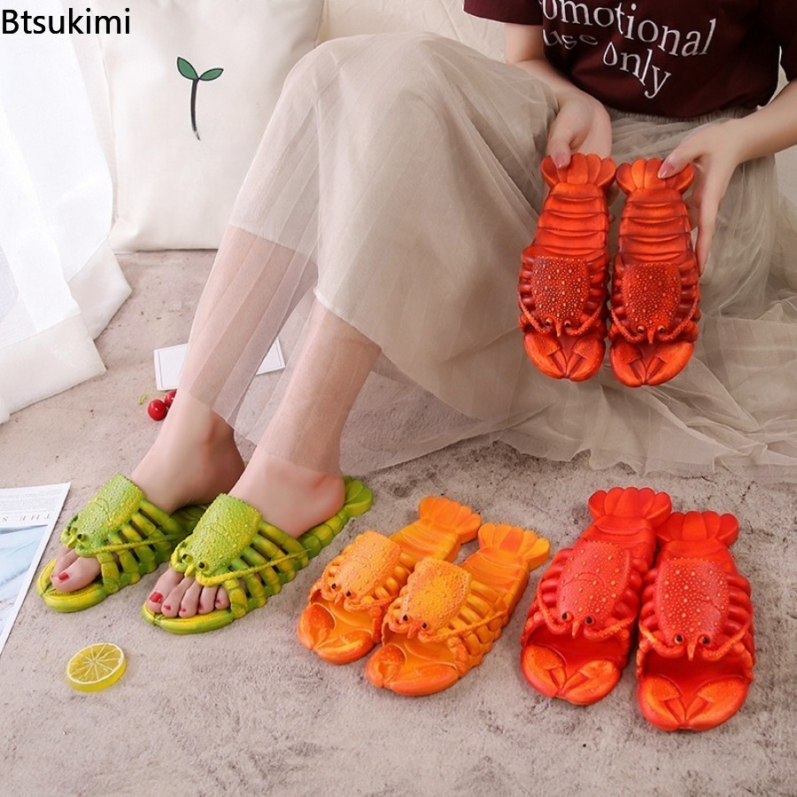 Men'S Shoes Non Slip - New 2026 Summer Fun Cartoon Lobster