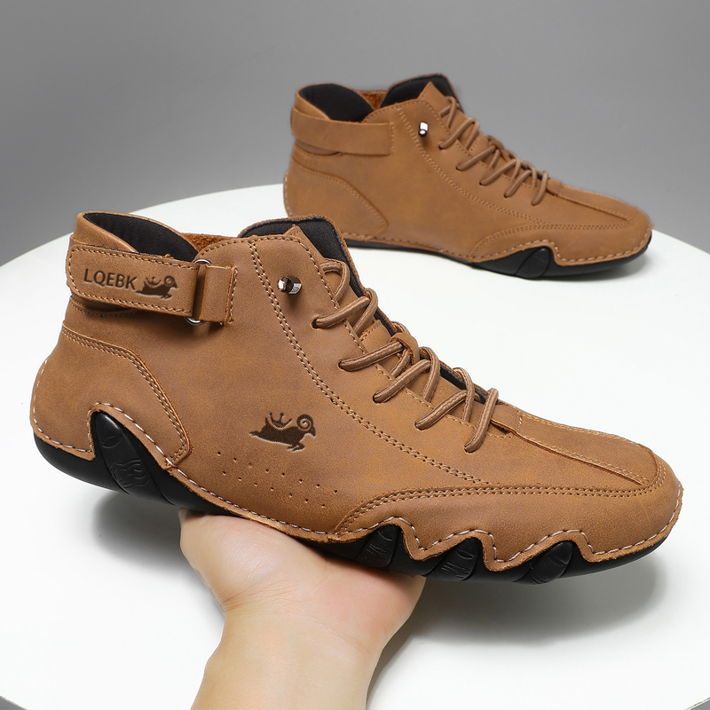 Boat Shoe Leather - Leather Shoes for Men Casual Sneakers