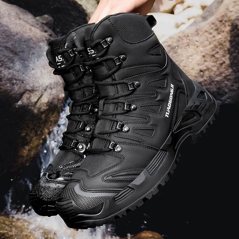 Men'S Shoes No Laces - Men's Large Size Outdoor Tactical Training