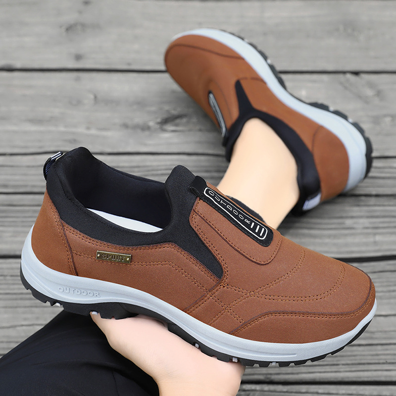 Men's Casual Walking Shoes Fau - Boat Shoe Leather 评论和价格
