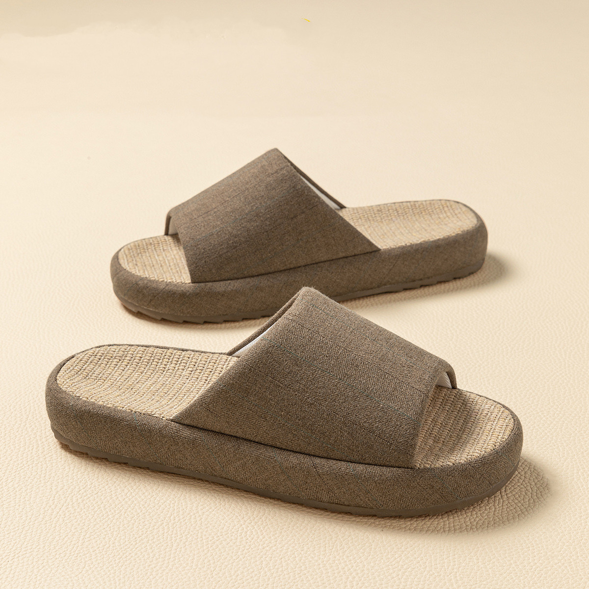 Summer Women Home Slippers Lin - Men'S Shoes Non Slip 评论和价格