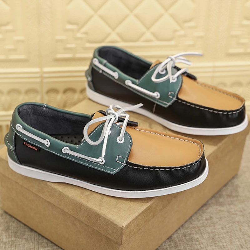 Genuine Leather Loafers Luxury - Boat Shoe Leather 评论和价格
