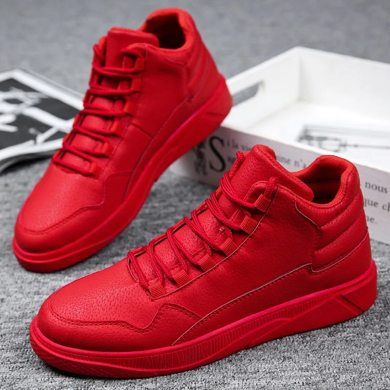 Keep Warm Men's Red High-Top L - Men'S Shoes Grip 评论和价格