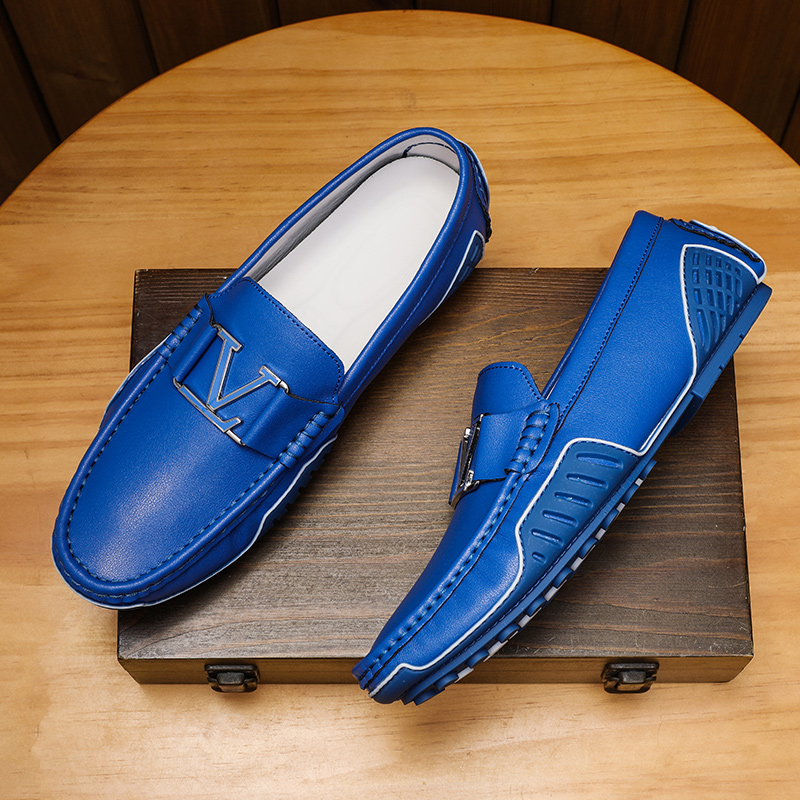 Large Size 38~48 Mens Loafers  - Boat Shoe Leather 评论和价格
