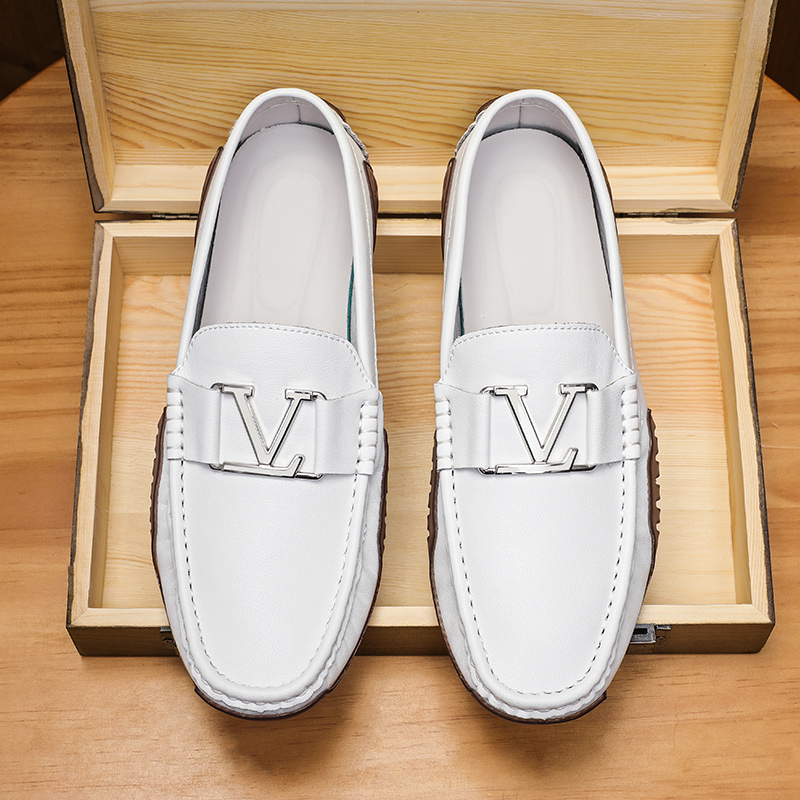 Large Size 38~48 Mens Loafers  - Boat Shoe Leather 评论和价格