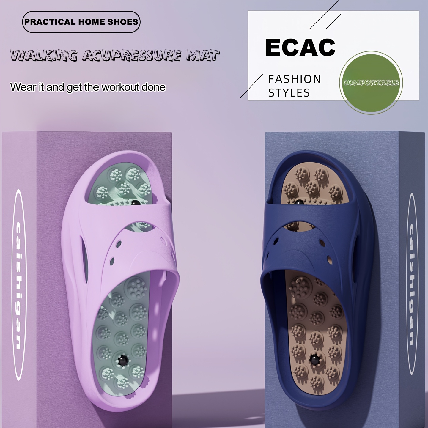 Women Men EVA Massage Slippers - Men'S Shoes Non Slip 评论和价格