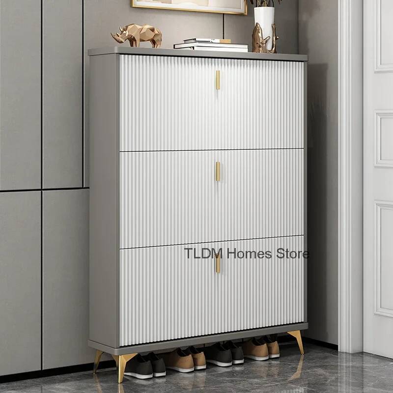 Modern Minimalist Shoe Cabinet - Men Shoes Rack 评论和价格
