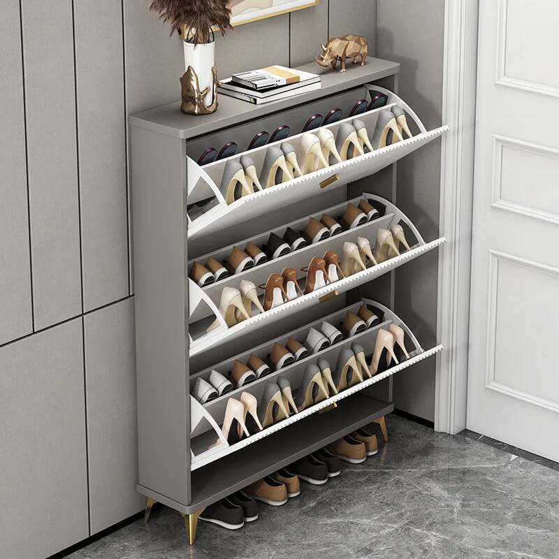 Modern Minimalist Shoe Cabinet - Men Shoes Rack 评论和价格