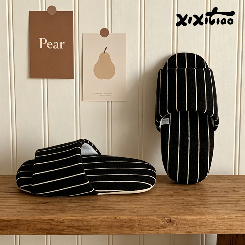 XIXITIAO Stripe Indoor Slipper - Men Shoes Size 评论和价格