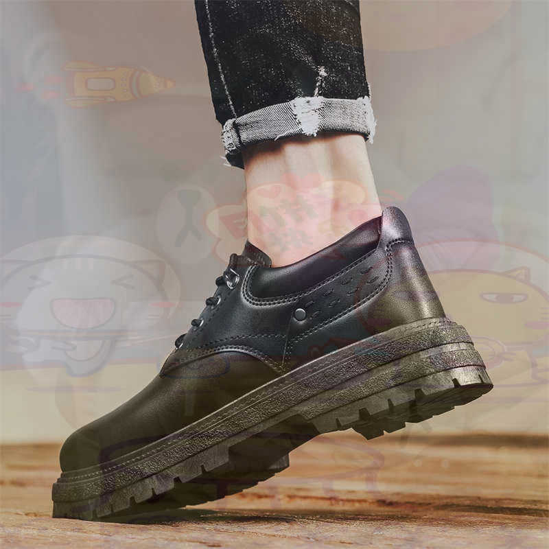 Dark Natural Leather Fashion T - Men'S Shoes Different Types 评论和价格