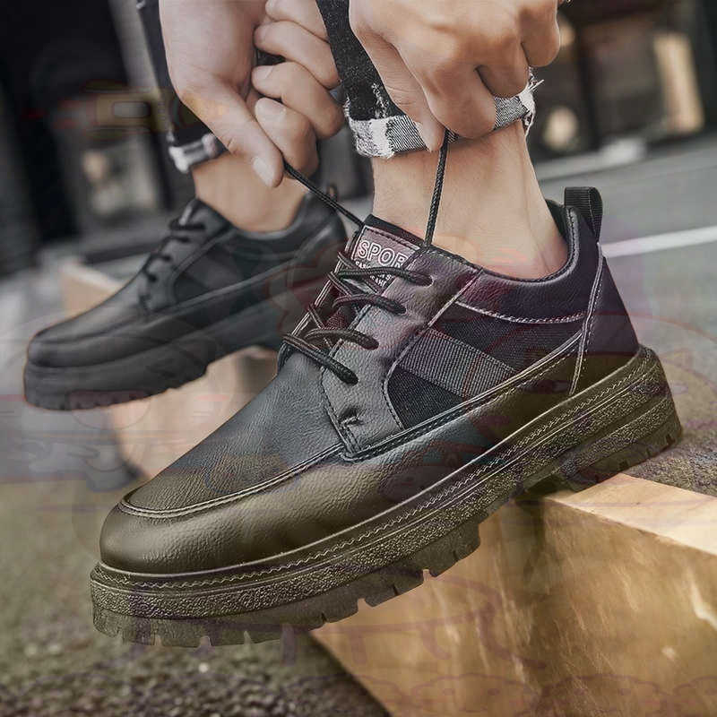 Dark Natural Leather Fashion T - Men'S Shoes Different Types 评论和价格