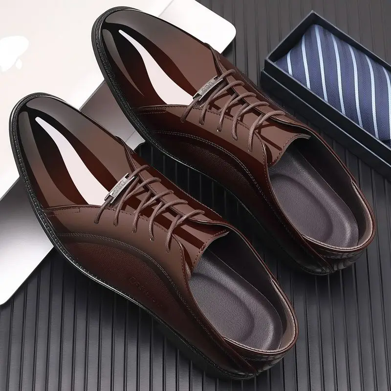 Bright Upper Black Social Shoe - Men Shoes On Clearance 评论和价格
