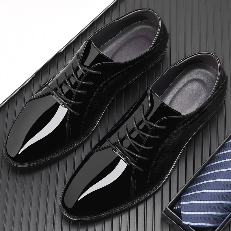 Bright Upper Black Social Shoe - Men Shoes On Clearance 评论和价格