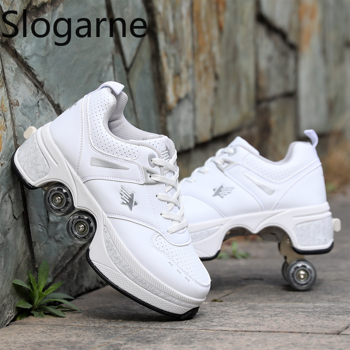 Women 4 Wheels Deformation Rol - Men Shoes Size 评论和价格