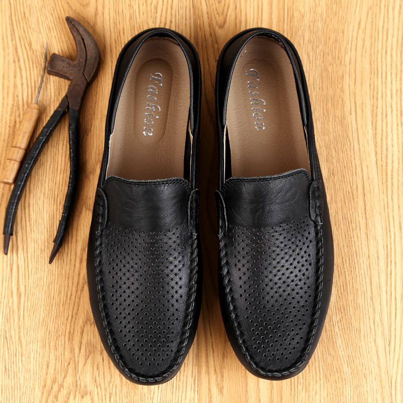 Summer Men Casual Shoes Leathe - Boat Shoe Leather 评论和价格