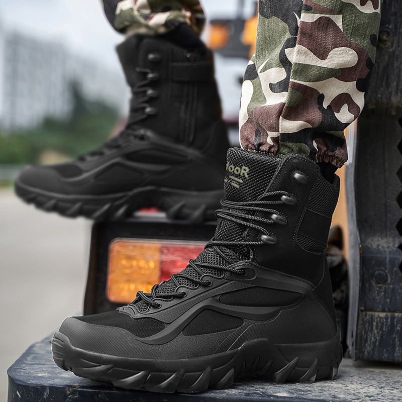 Men Shoes Tactical Boots Speci - Men'S Shoes No Laces 评论和价格