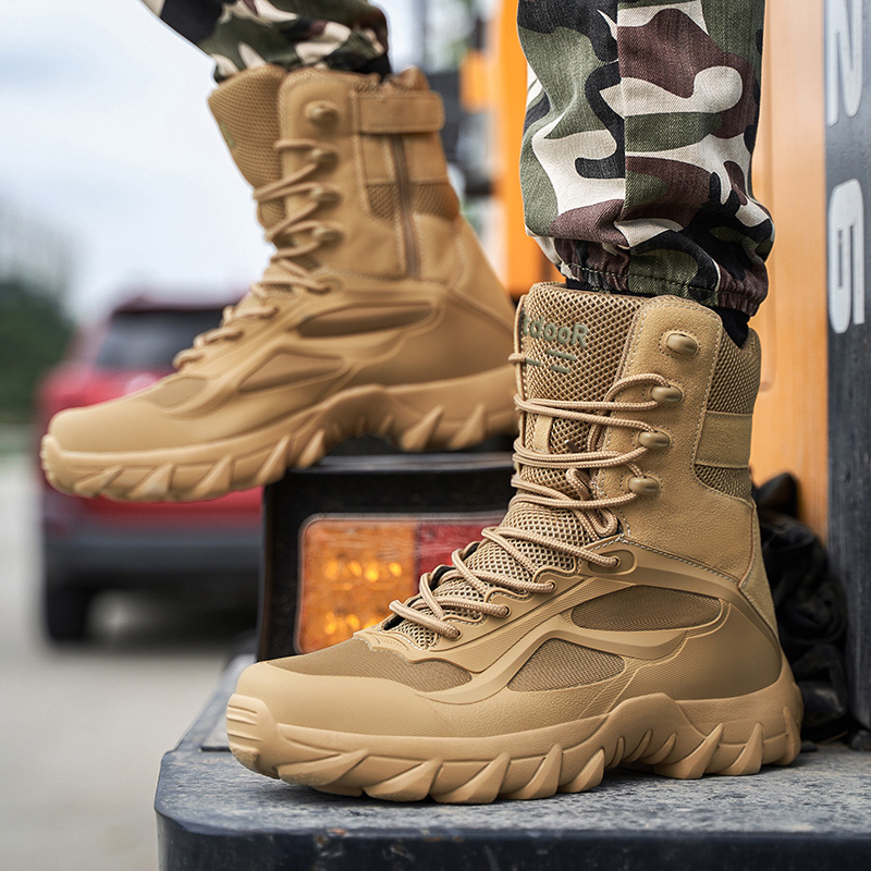 Men Shoes Tactical Boots Speci - Men'S Shoes No Laces 评论和价格