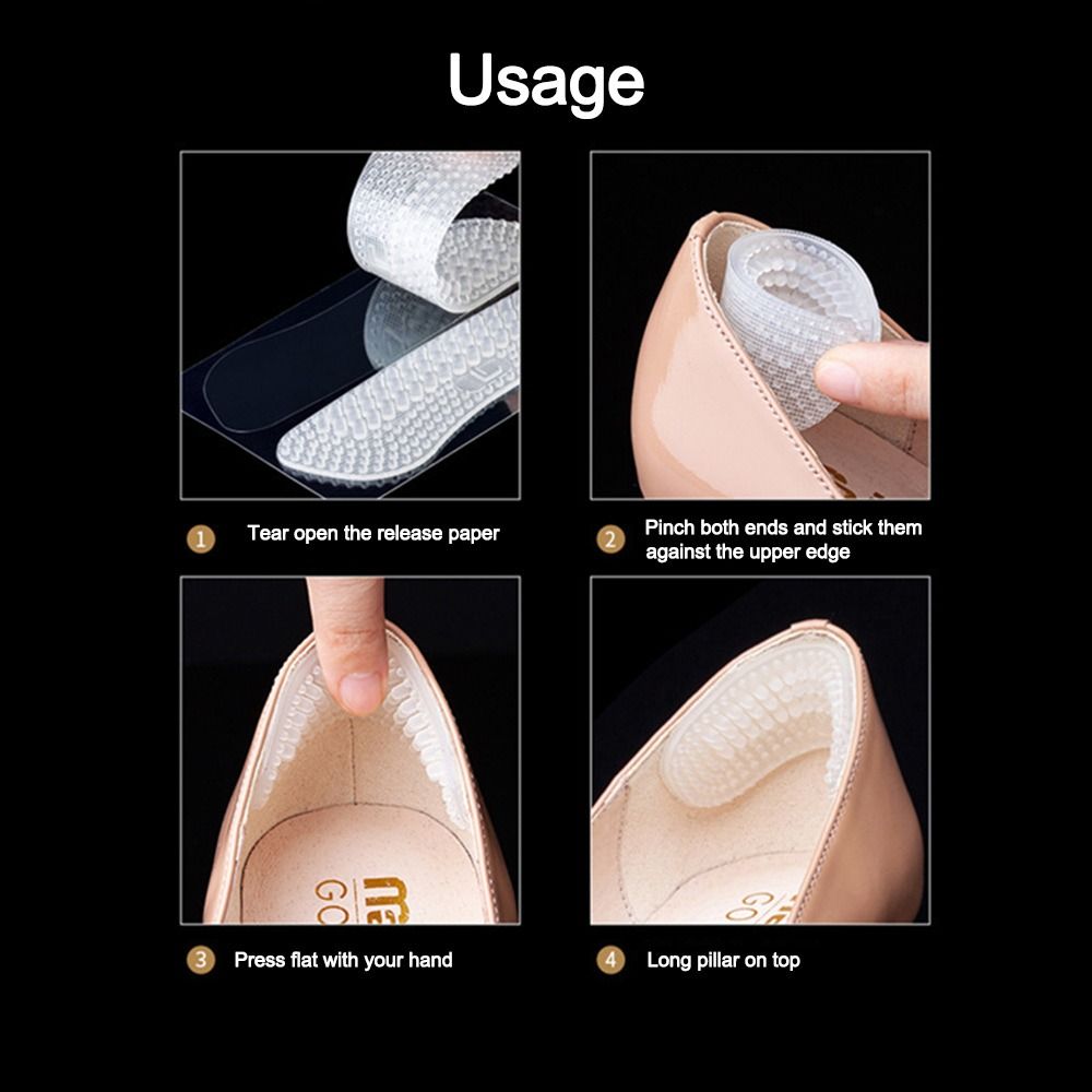 2Pcs Durable Silicone Heel Sti - Men'S Shoes Grip 评论和价格