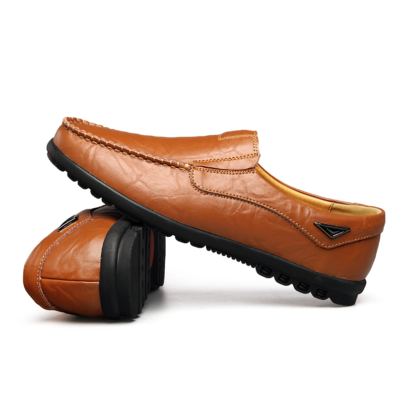 Genuine Leather Men Casual Sho - Boat Shoe Leather 评论和价格