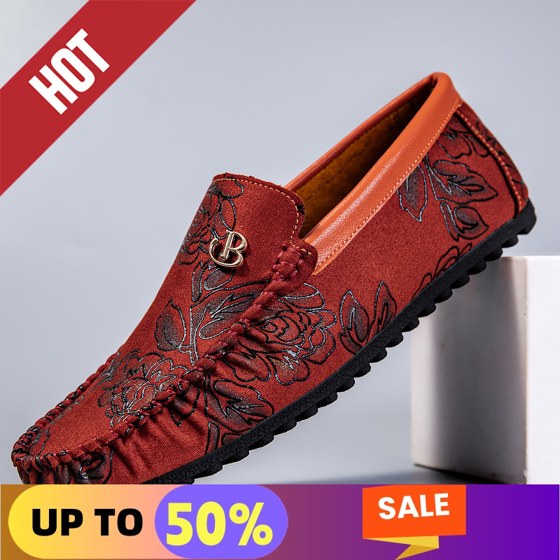 Leisure Leather Loafers Men De - Boat Shoe Leather 评论和价格