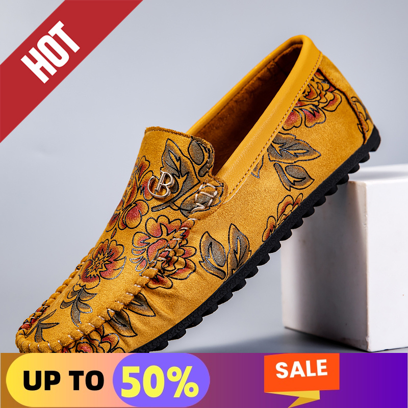 Leisure Leather Loafers Men De - Boat Shoe Leather 评论和价格