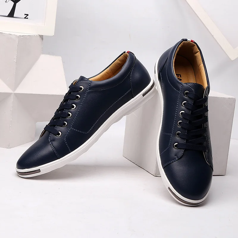 Men Size38-48 Casual Breathabl - Boat Shoe Leather 评论和价格