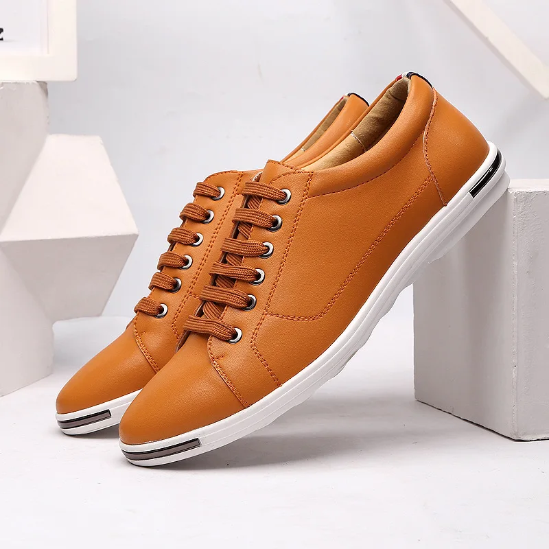 Men Size38-48 Casual Breathabl - Boat Shoe Leather 评论和价格