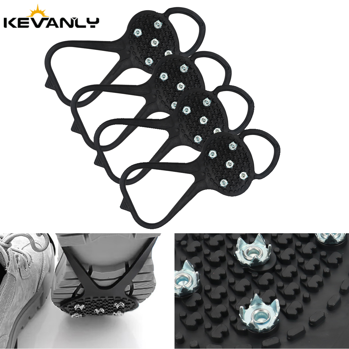 2Pairs Outdoor 5 Teeth Ice Gri - Men'S Shoes Grip 评论和价格