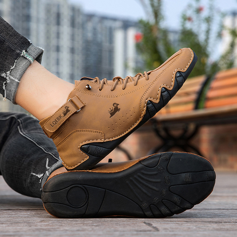 Leather Shoes for Men Casual S - Boat Shoe Leather 评论和价格