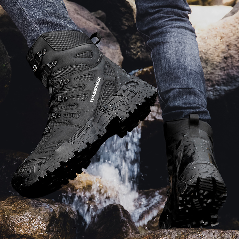 Men's Large Size Outdoor Tacti - Men'S Shoes No Laces 评论和价格