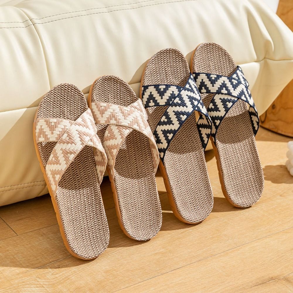 Fashion Ethnic Style Linen Cro - Men'S Shoes Non Slip 评论和价格